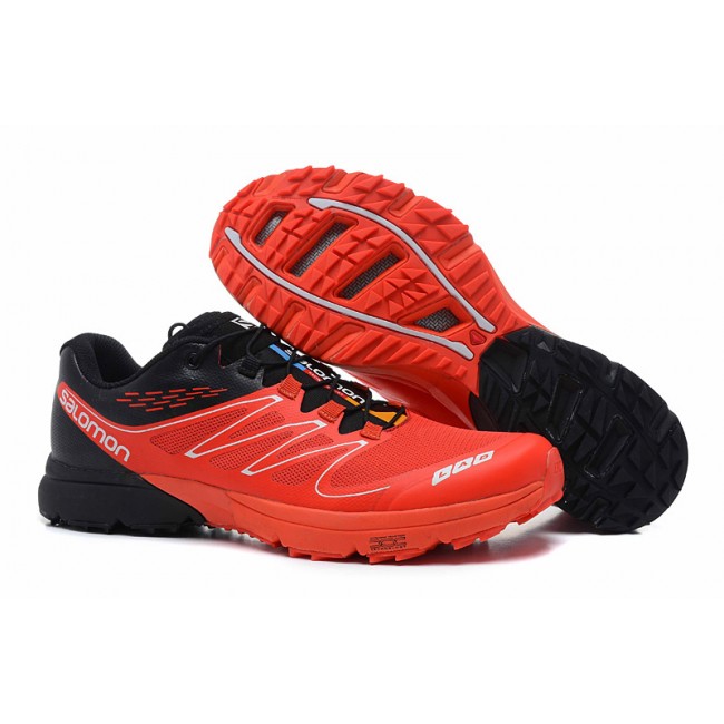 Zonder bijkeuken gevolgtrekking Salomon S-LAB Sense Speed Trail Running In Red Black Shoe For Men-Salomon S- LAB Internship