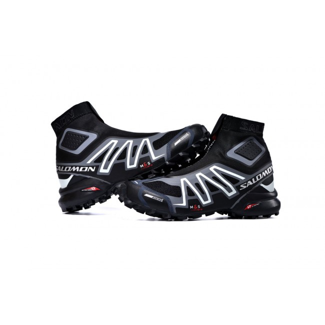 Salomon Snowcross CS Trail Running In Black Gray Shoe For Men