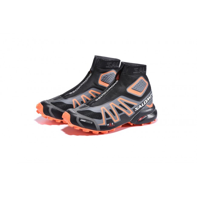 Salomon Snowcross CS Trail Running In Black Orange Shoe For Men-Salomon CS Vast