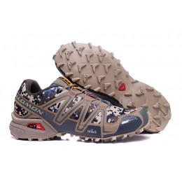 Salomon Speedcross 3 CS Trail Running In Army Brown Shoes For Men