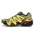 Salomon Speedcross 3 CS Trail Running In Army Green Yellow Shoe For Men