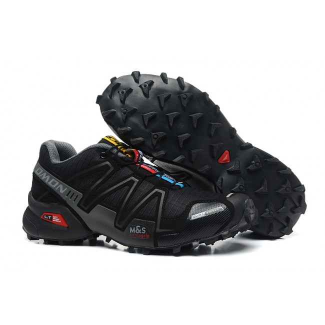 Salomon Speedcross 3 CS Trail Running In Black Gray Shoe For Men