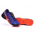 Salomon Speedcross 3 CS Trail Running In Blue Orange Shoe For Men