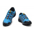 Salomon Speedcross 3 CS Trail Running In Blue Silver Shoe For Men