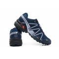 Salomon Speedcross 3 CS Trail Running In Blue White Shoe For Men