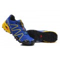 Salomon Speedcross 3 CS Trail Running In Blue Yellow Shoe For Men