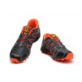 Salomon Speedcross 3 CS Trail Running In Deep Gray Orange Shoe For Men