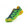 Salomon Speedcross 3 CS Trail Running In Green Yellow Shoe For Men