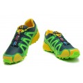 Salomon Speedcross 3 CS Trail Running In Green Yellow Shoe For Men