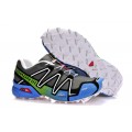 Salomon Speedcross 3 CS Trail Running In Grey White Blue Shoe For Men