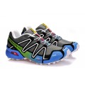 Salomon Speedcross 3 CS Trail Running In Grey White Blue Shoe For Men