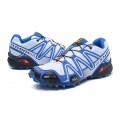 Salomon Speedcross 3 CS Trail Running In White Blue Shoe For Men
