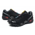 Salomon Speedcross 3 CS Trail Running In Black Gray Shoe For Women