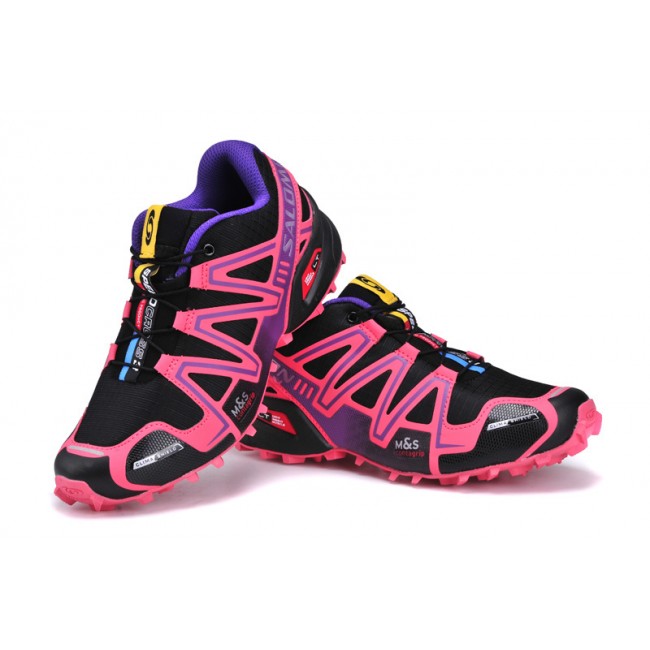 Salomon Speedcross 3 CS Trail Running In Black Pink Shoe For Women-Salomon Speedcross CS 5 adv skin