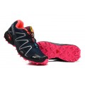 Salomon Speedcross 3 CS Trail Running In Black Rose Red Shoe For Women