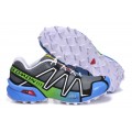 Salomon Speedcross 3 CS Trail Running In Gray Blue Shoe For Women
