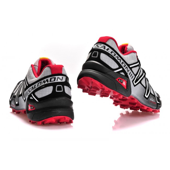 Salomon Speedcross CS Trail Running In Grey Black Red Shoe For Women-Prestigious Speedcross 3 CS