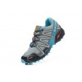 Salomon Speedcross 3 CS Trail Running In Grey Lack Blue Shoe For Women