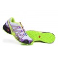 Salomon Speedcross 3 CS Trail Running In Grey Purple Shoe For Women