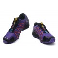 Salomon Speedcross 3 CS Trail Running In Purple Black Shoe For Women