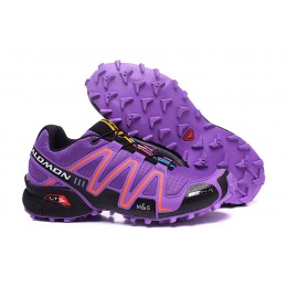 Salomon Speedcross 3 CS Trail Running In Purple Orange Shoe For Women