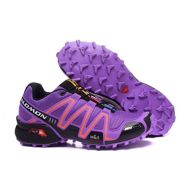 Salomon Speedcross 3 Trail Running In Purple Orange Shoe Salomon 3 CS
