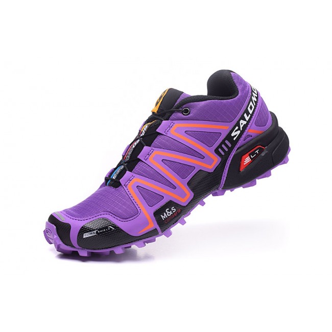 Salomon Speedcross 3 CS Trail Running In Purple Orange Shoe For Women-Products Salomon Speedcross 3