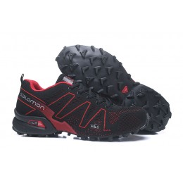 Salomon Speedcross 3 Adventure In Black Red Shoe For Men