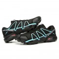 Salomon Speedcross 4 Trail Running In Black Blue Shoe For Men