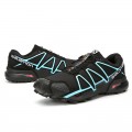 Salomon Speedcross 4 Trail Running In Black Blue Shoe For Men
