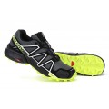 Salomon Speedcross 4 Trail Running In Fluorescent Green Black Shoes For Men