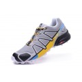 Salomon Speedcross 4 Trail Running In Gray Yellow Shoe For Men