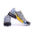 Salomon Speedcross 4 Trail Running In Gray Yellow Shoe For Men