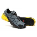 Salomon Speedcross 4 Trail Running In Grey Black Shoes For Men