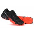 Salomon Speedcross 4 Trail Running In Orange Black Shoes For Men
