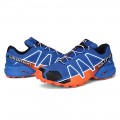 Salomon Speedcross 4 Trail Running In Orange Blue Shoe For Men