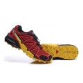 Salomon Speedcross 4 Trail Running In Red Yellow Shoes For Men