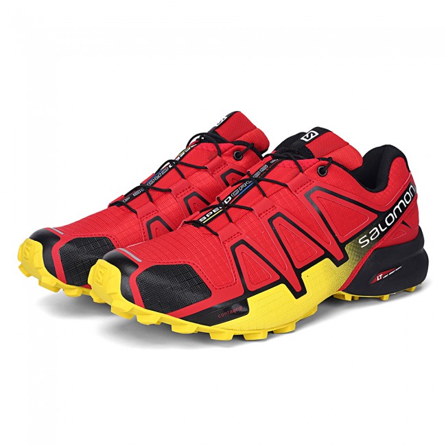af hebben Regelmatig Sandy Salomon Speedcross 4 Trail Running In Red Yellow Shoe For Men-Salomon  Speedcross 4 Italia