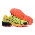 Salomon Speedcross 4 Trail Running In Yellow Orange Shoe For Men