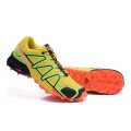 Salomon Speedcross 4 Trail Running In Yellow Orange Shoe For Men