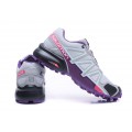 Salomon Speedcross 4 Trail Running In Grey Purple Shoe For Women