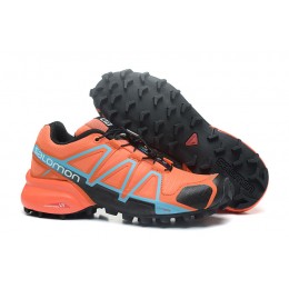 Salomon Speedcross 4 Trail Running In Orange Black Shoe For Women