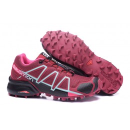 Salomon Speedcross 4 Trail Running In Wine Black Shoe For Women