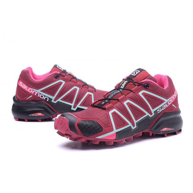 Black Salomon Speedcross 4 Womens Trail Running Shoes 