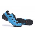Salomon Speedcross 5 GTX Trail Running In Black Blue Shoe For Men