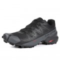 Salomon Speedcross 5 GTX Trail Running In Black Deep Gray Shoe For Men