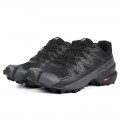 Salomon Speedcross 5 GTX Trail Running In Black Deep Gray Shoe For Men