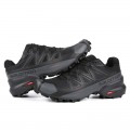 Salomon Speedcross 5 GTX Trail Running In Black Deep Gray Shoe For Men