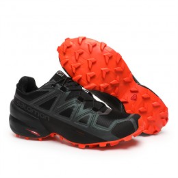 Salomon Speedcross 5 GTX Trail Running In Black Orange Shoe For Men