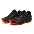 Salomon Speedcross 5 GTX Trail Running In Black Orange Shoe For Men